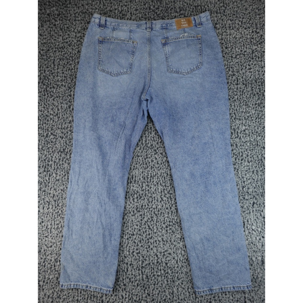 WE THE FREE‎ Curvy Jeans Womens 34 Light Wash Blue Denim Button Fly Casual - Picture 11 of 16